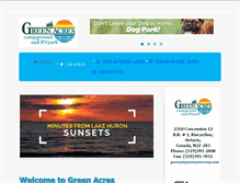 Tablet Screenshot of greenacrescamp.com